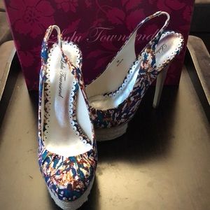 Lulu Townsend print 5inch heel